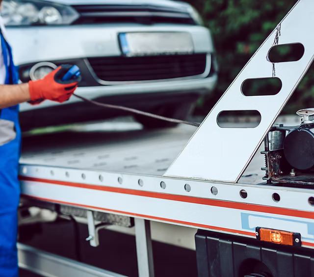 Professional mechanics at work